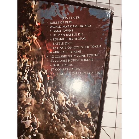 World War Z The Game Zombies University Games Tactical Strategy Board Unused - Picture 3 of 14